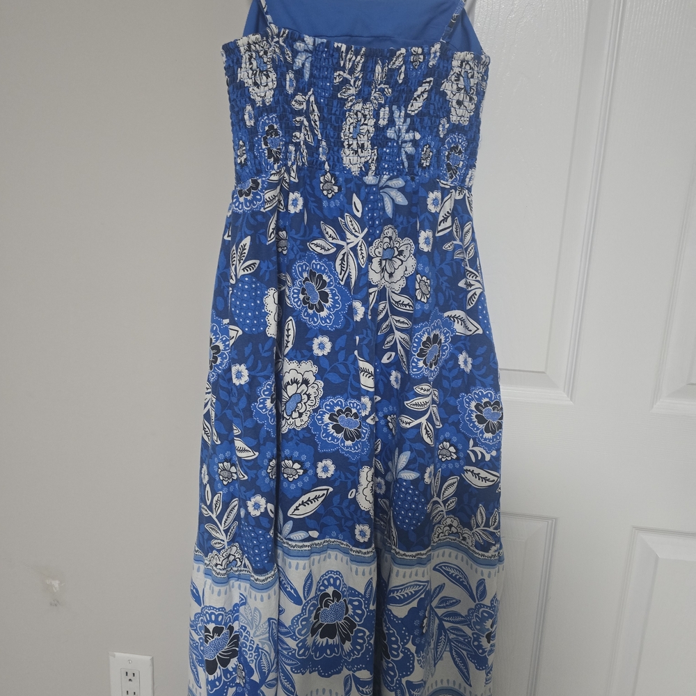 Rachel Zoe Floral Maxi Dress in Blue and White - Picture 7 of 12